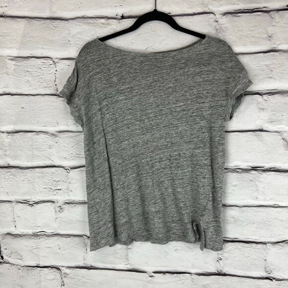 HATCH Collection Maternity Linen T-Shirt Gray Size S Casual Spring Wear - Picture 3 of 7